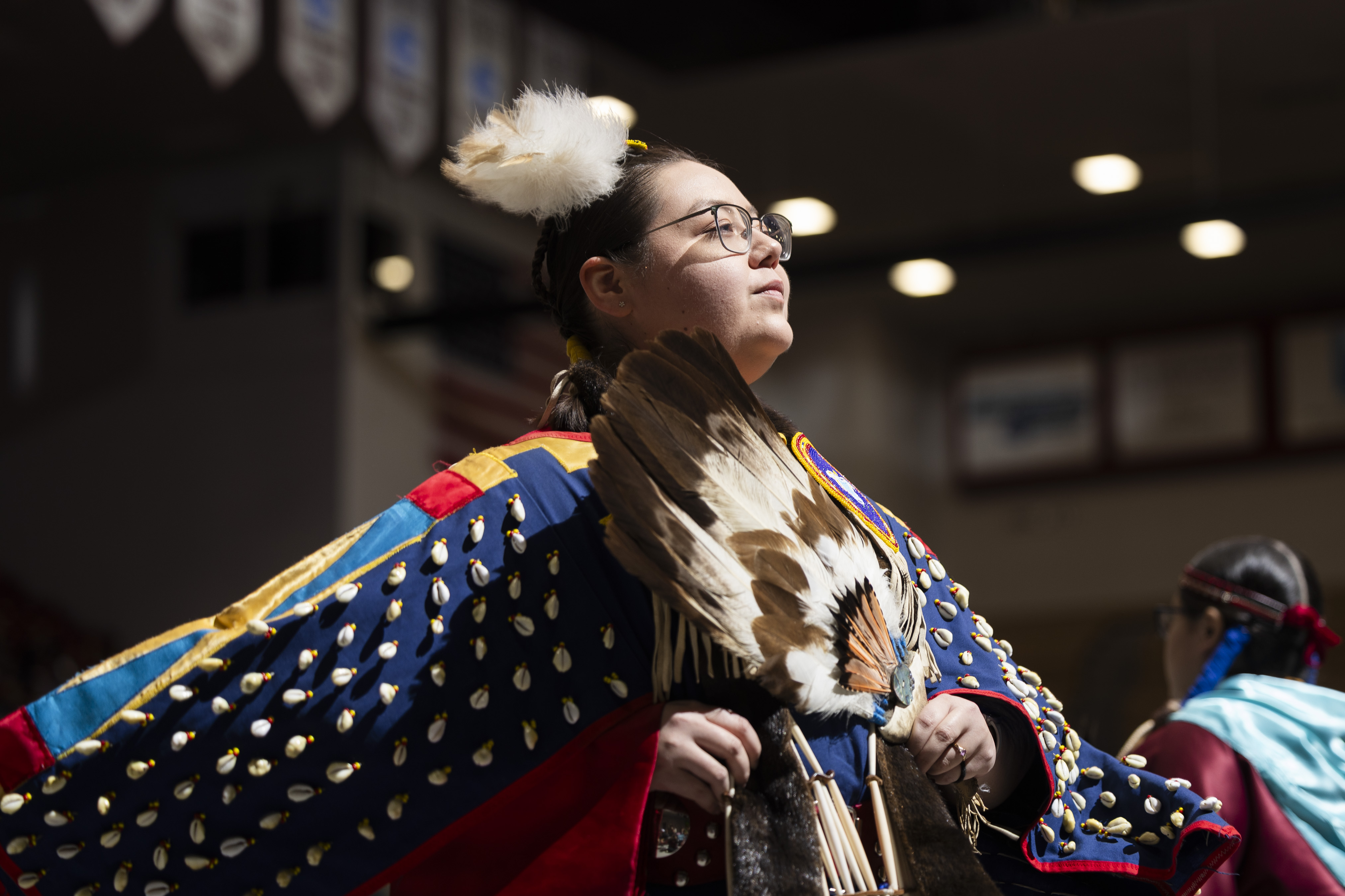 Meilani Decker in native dress