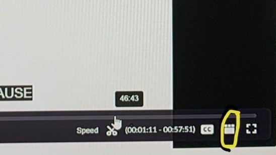 Speed CC little box with yellow circle around it