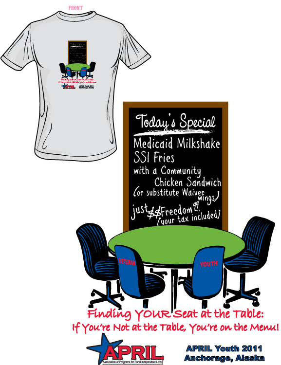 APRIL Youth Conference TShirt - 20 contribution includes shipping