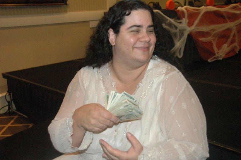 Lady with a prize