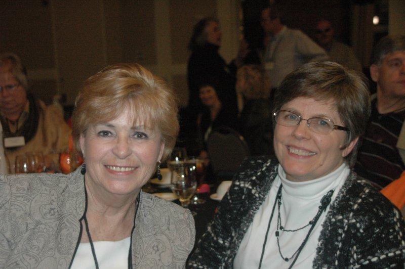 two ladies with smiles