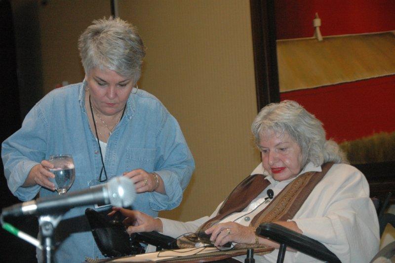 Two ladies focused on their work