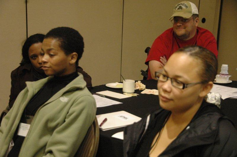 Work shop group listening