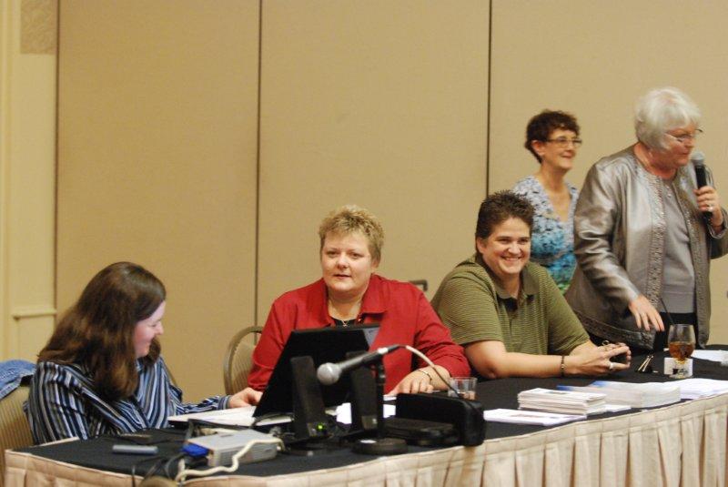 group at the front of a workshop